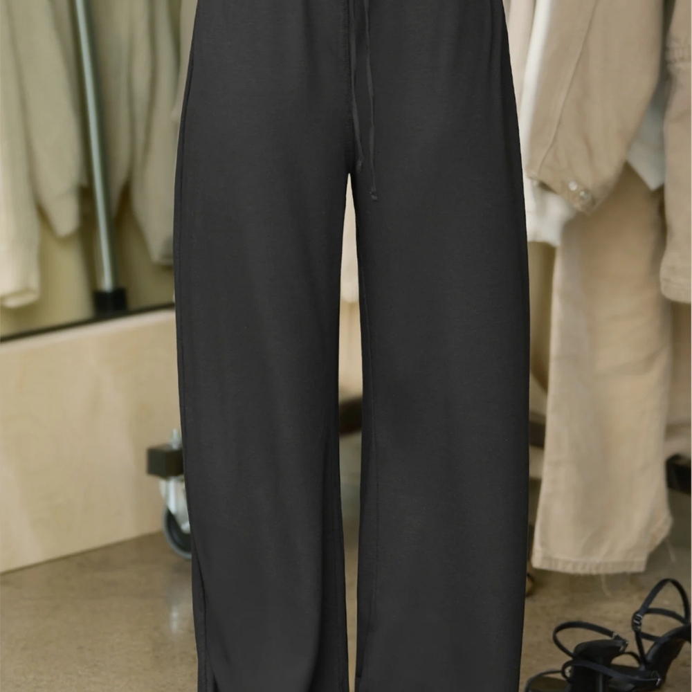 Joah Brown Black Wide Leg Pants M - Picture 3 of 5